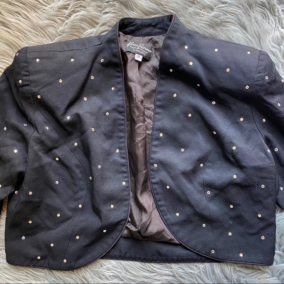 Karen Lawrence By Matthew Vintage Studded Blazer - Picture 2 of 7